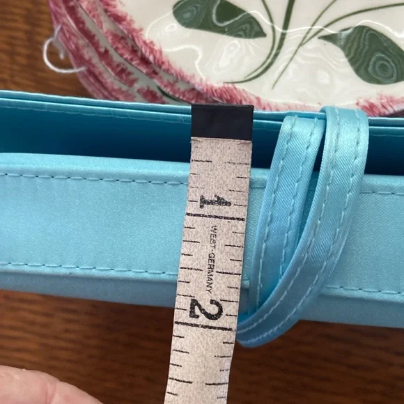 Bvlgari Bulgari satin clutch light blue - Picture 11 of 11